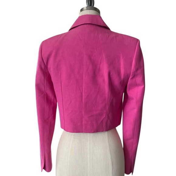 Zara Cropped Blazer Pink - Picture 4 of 9